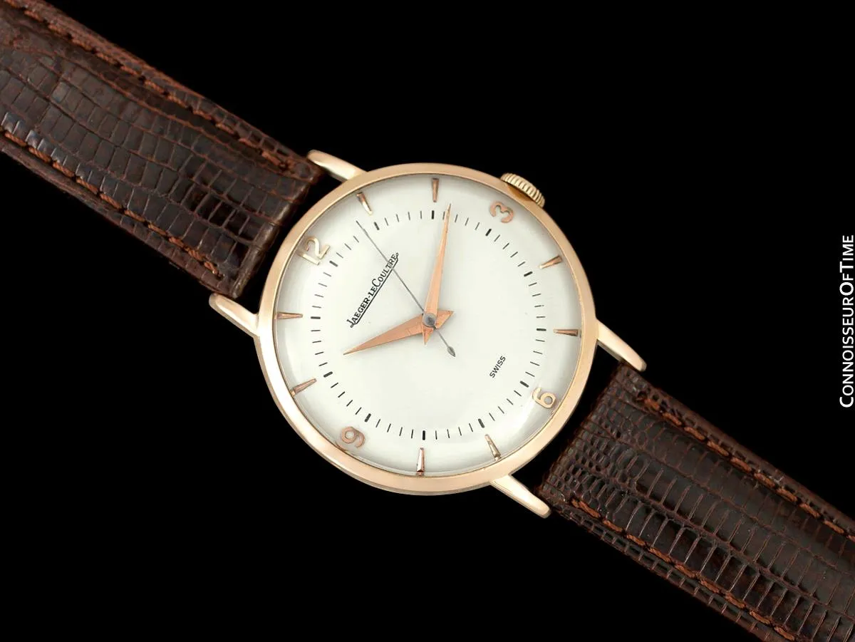 1946 Jeager-LeCoultre Vintage Large Mens Watch - 18K Rose Gold