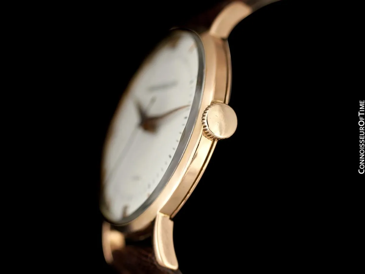 1946 Jeager-LeCoultre Vintage Large Mens Watch - 18K Rose Gold