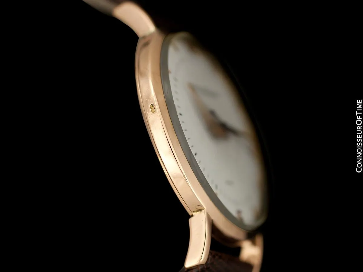 1946 Jeager-LeCoultre Vintage Large Mens Watch - 18K Rose Gold