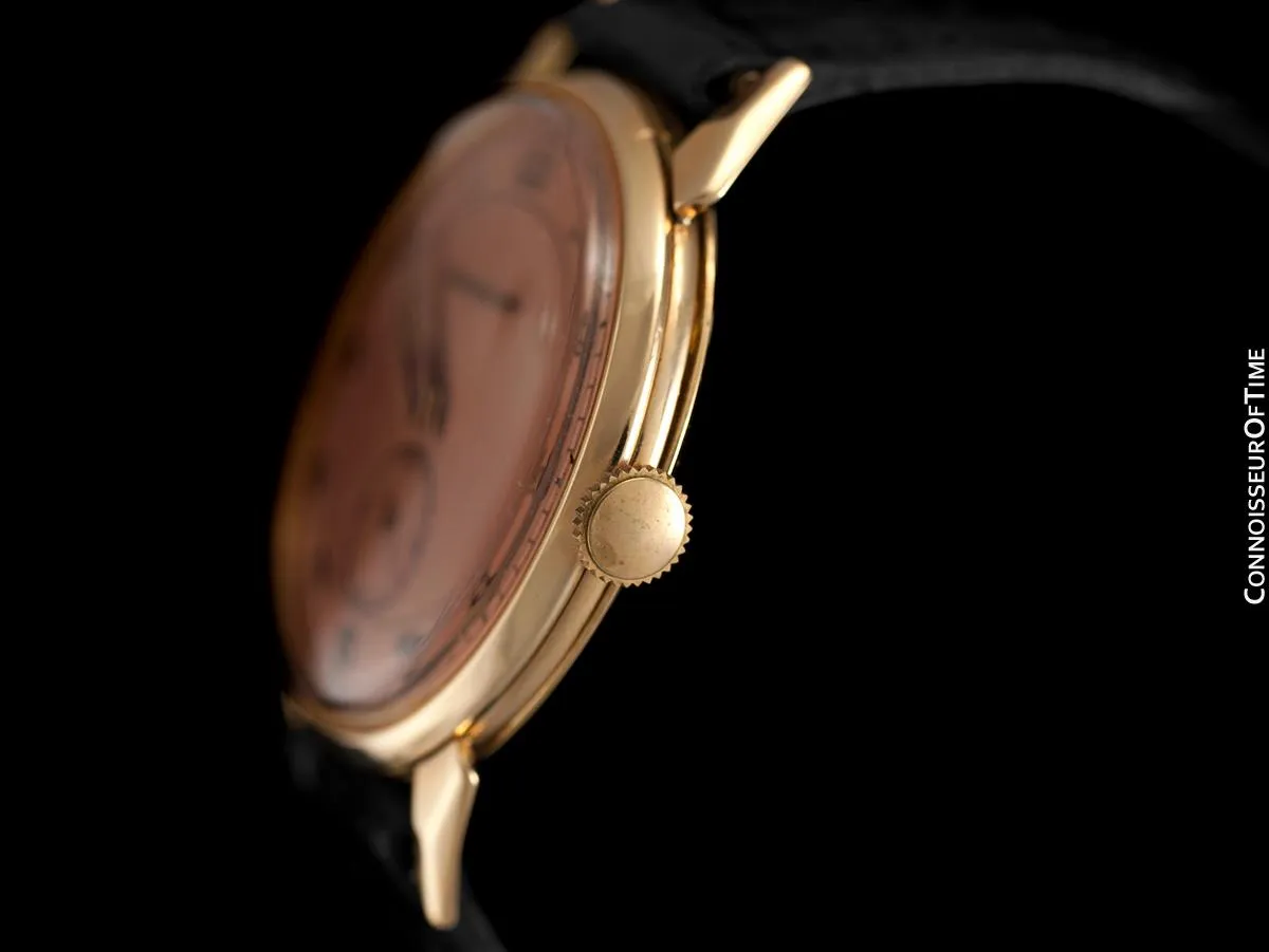 1949 Jaeger-LeCoultre Vintage Large 37mm Mens Watch - 18K Rose Gold