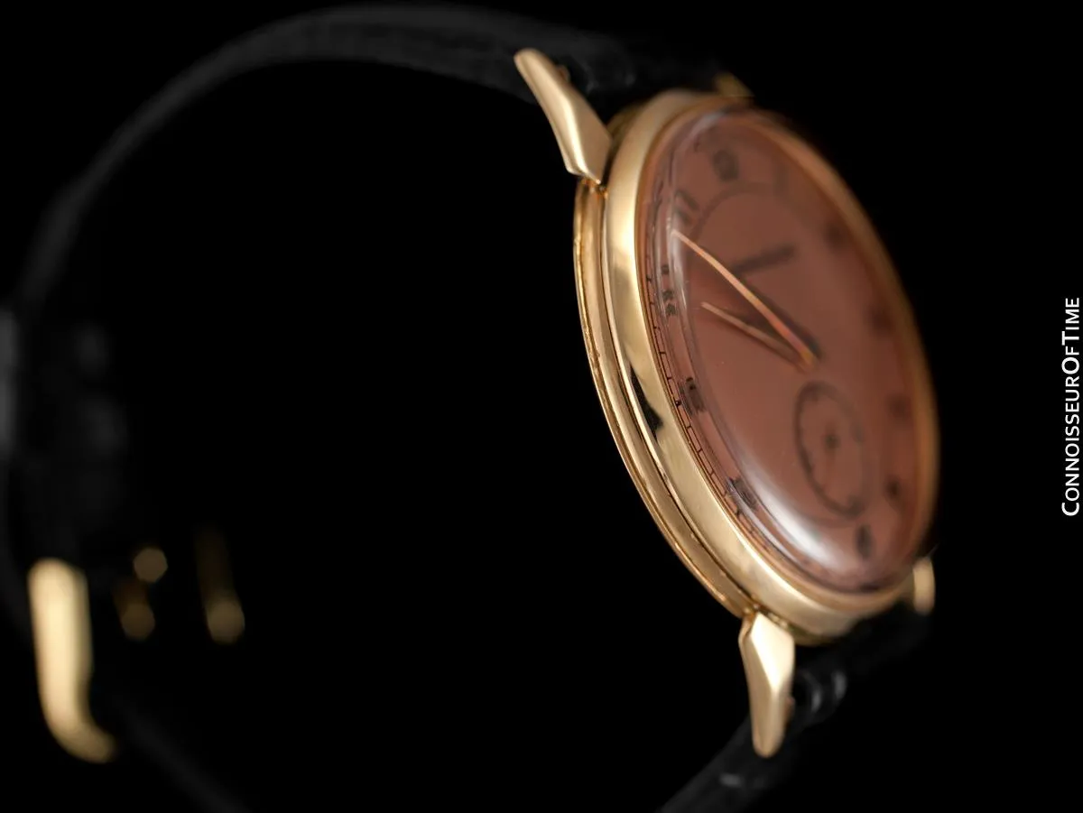 1949 Jaeger-LeCoultre Vintage Large 37mm Mens Watch - 18K Rose Gold