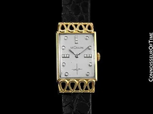 1951 Jaeger-LeCoultre Vintage Mens Watch, 18K Gold & Diamonds - The Lowell