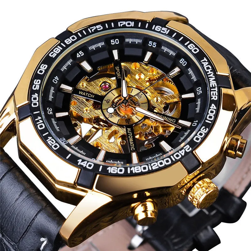 A Drop Shipping Forsining Watch Men's Fashion Casual Classic Popular Waterproof Manual Mechanical Watch