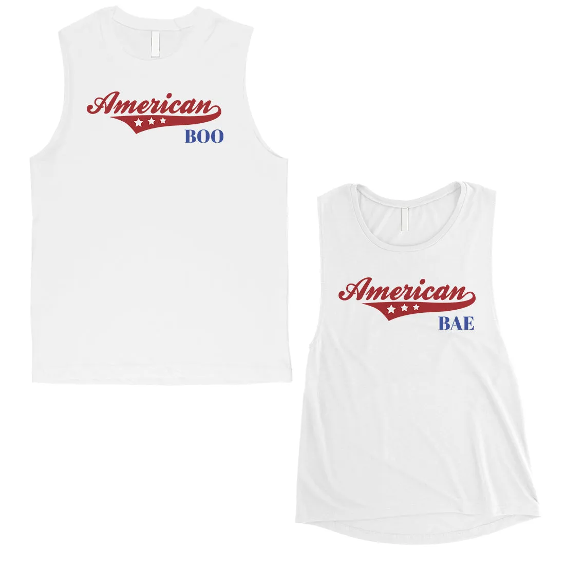 American Boo Bae Couples Muscle Tank Tops Cute Honeymoon Tank Tops