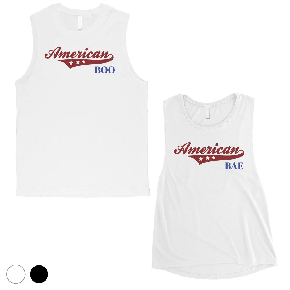 American Boo Bae Couples Muscle Tank Tops Cute Honeymoon Tank Tops