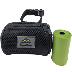 American River Dog Poop Bag Holder Black