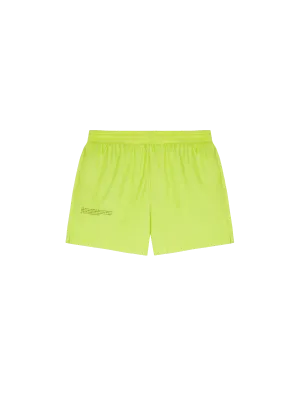 Archive Enhanced Degradation Nylon Shorts—lime green