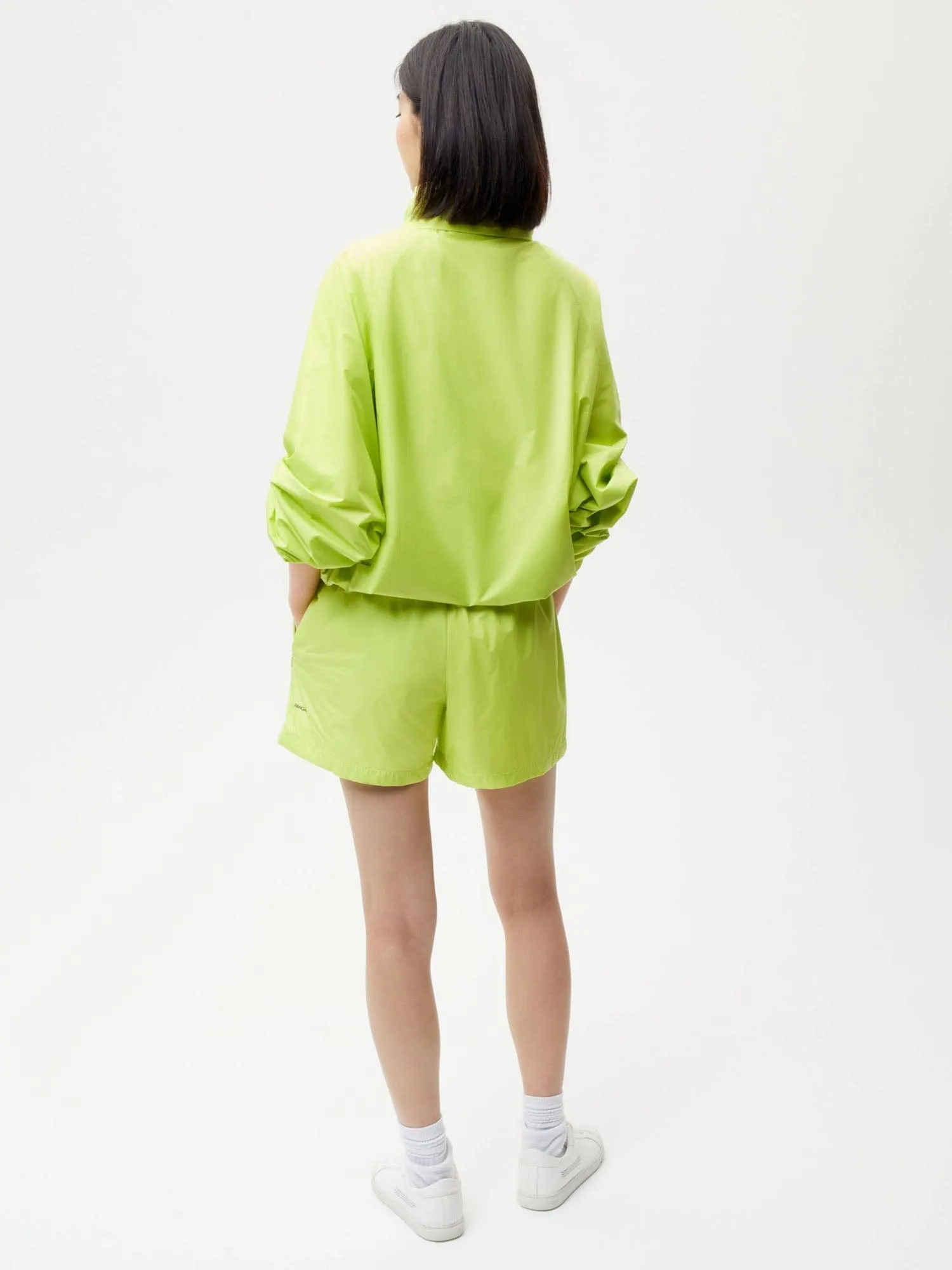 Archive Enhanced Degradation Nylon Shorts—lime green