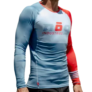 Blue Lines Long Sleeve Rash Guard