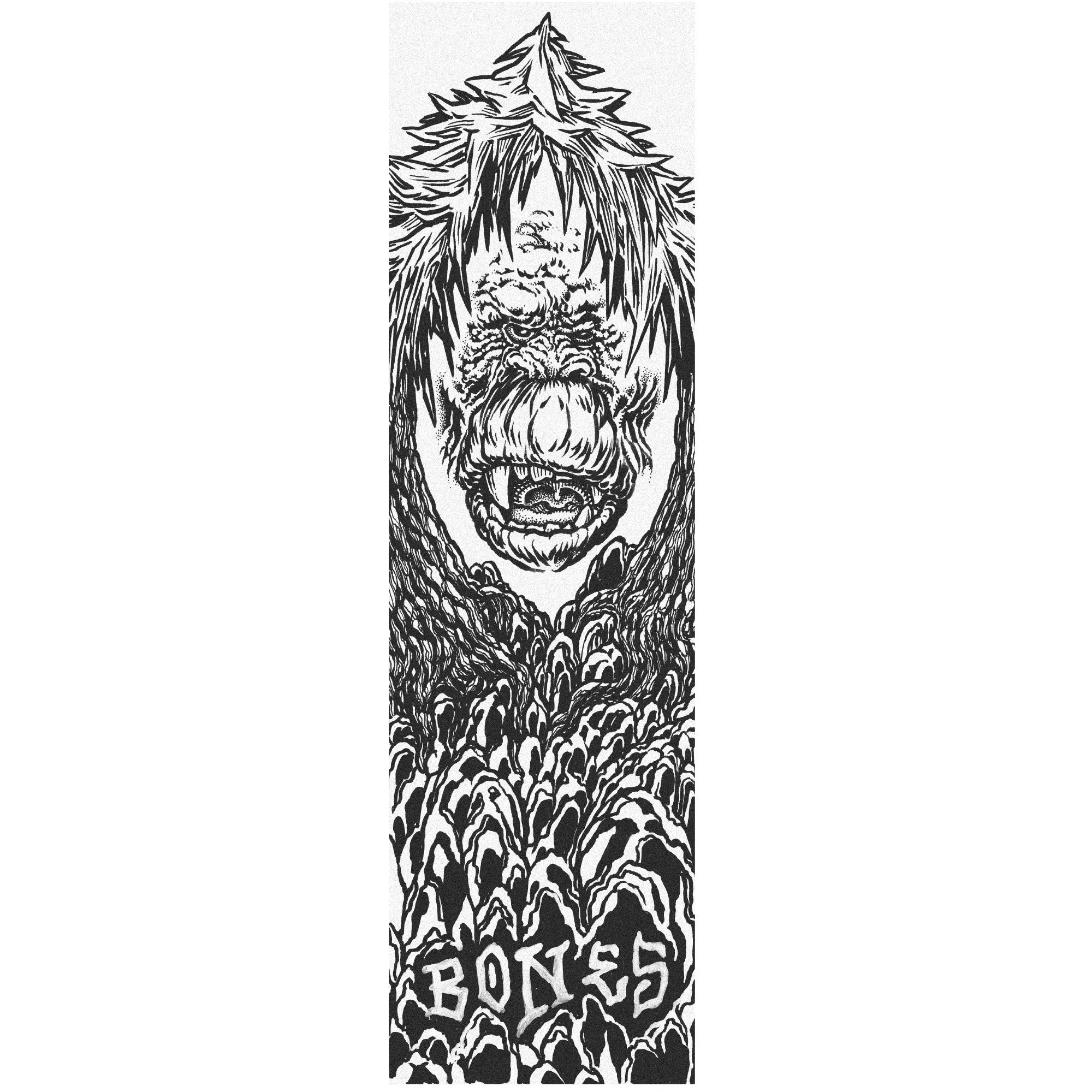 Bones Forest Face Single Sheet Griptape 9″x33″ - White