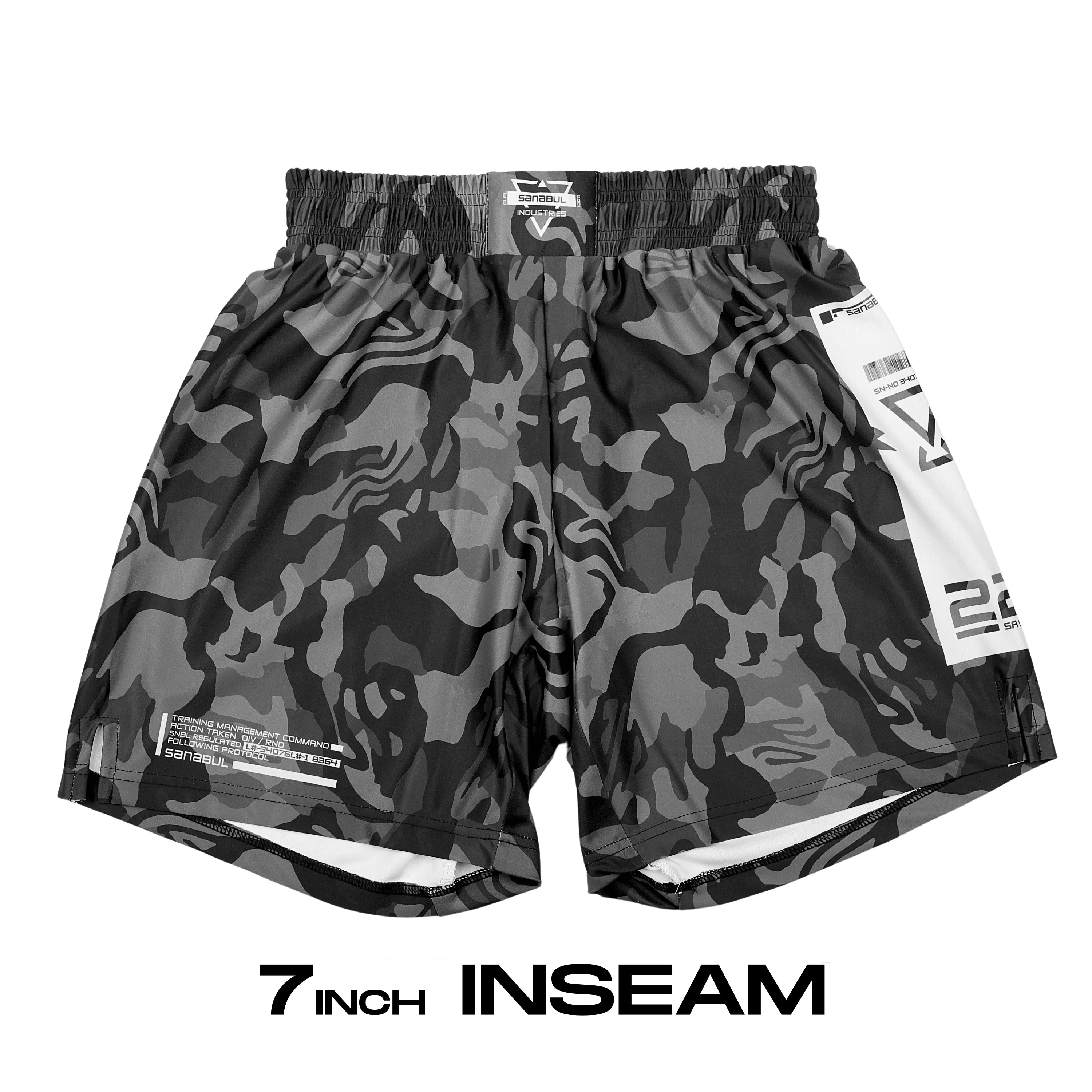 Camo MMA Training and BJJ Shorts