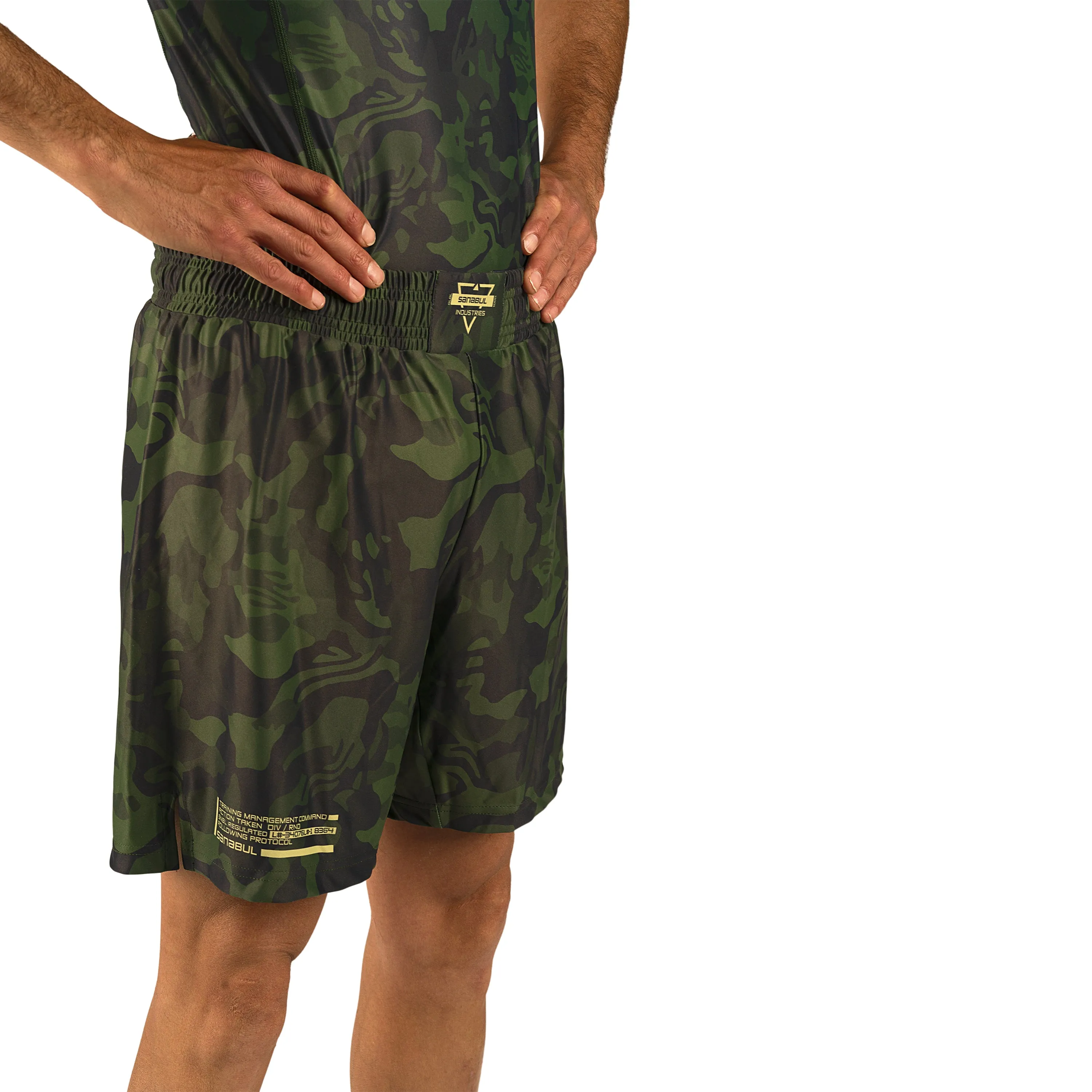 Camo MMA Training and BJJ Shorts