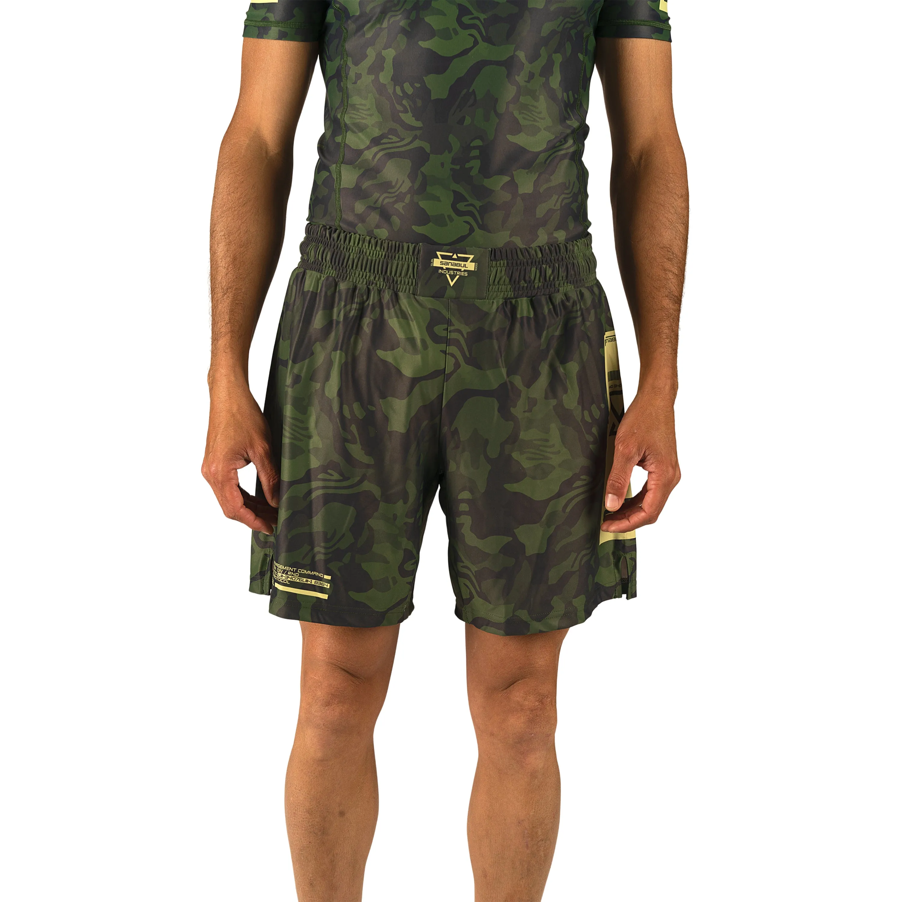 Camo MMA Training and BJJ Shorts