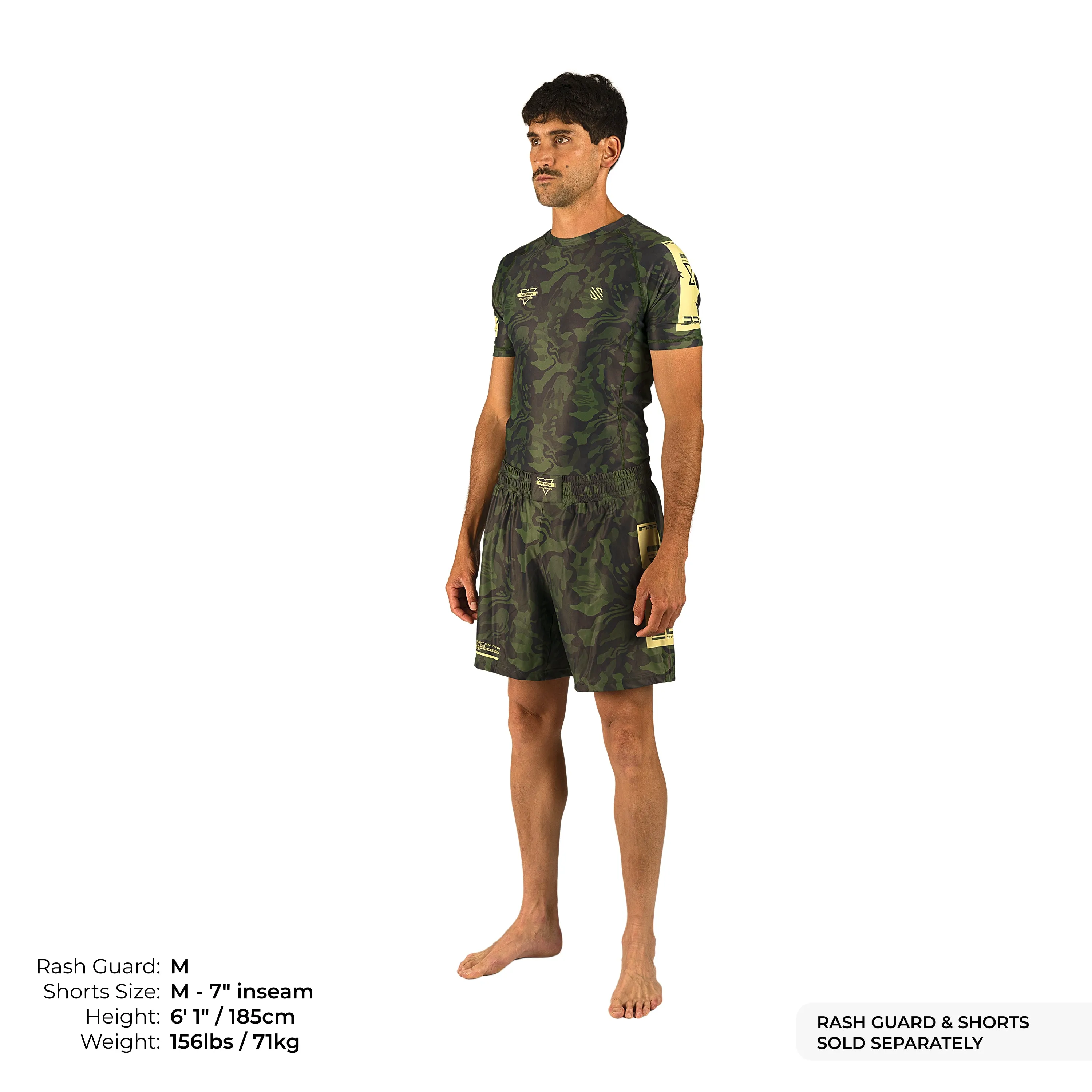 Camo MMA Training and BJJ Shorts