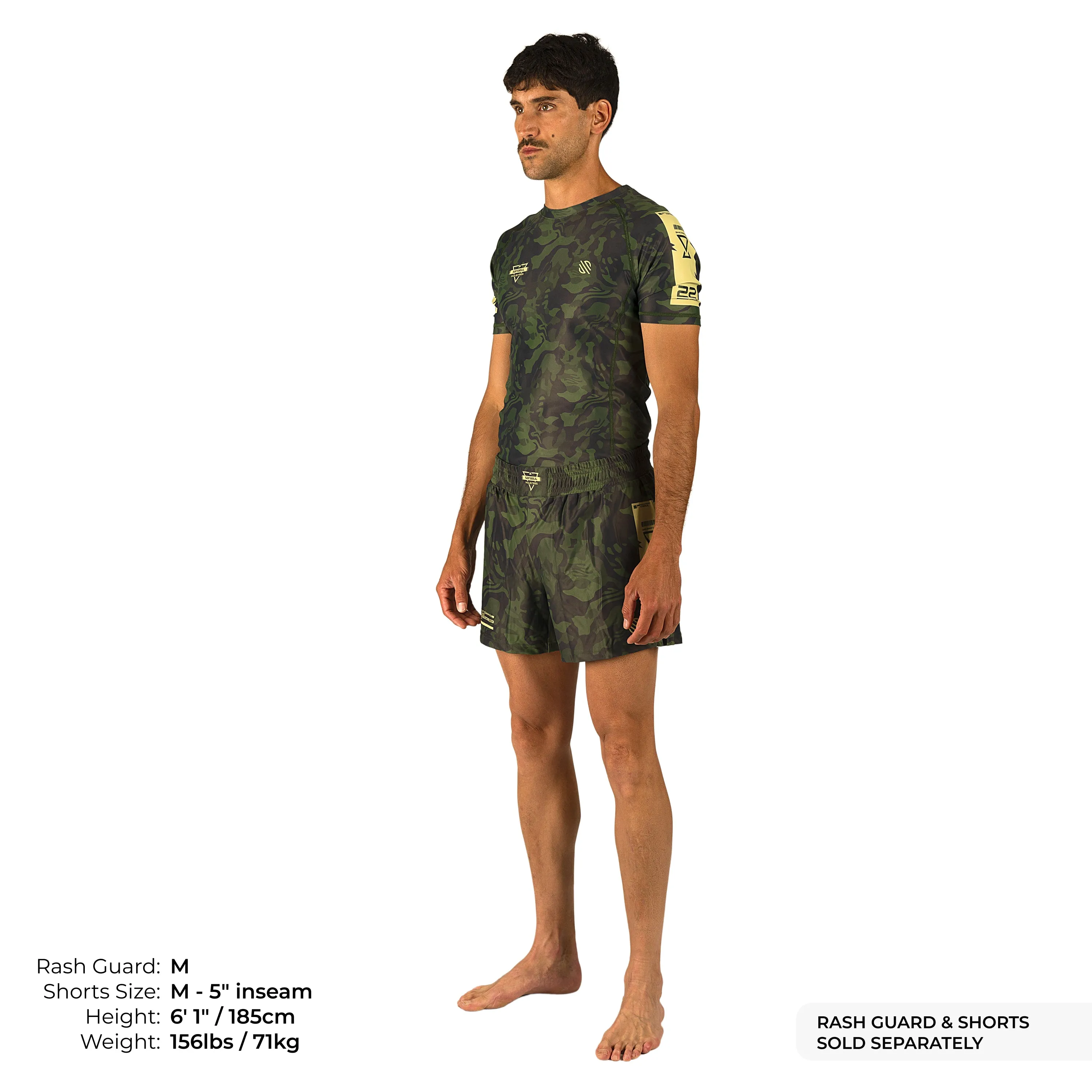 Camo MMA Training and BJJ Shorts