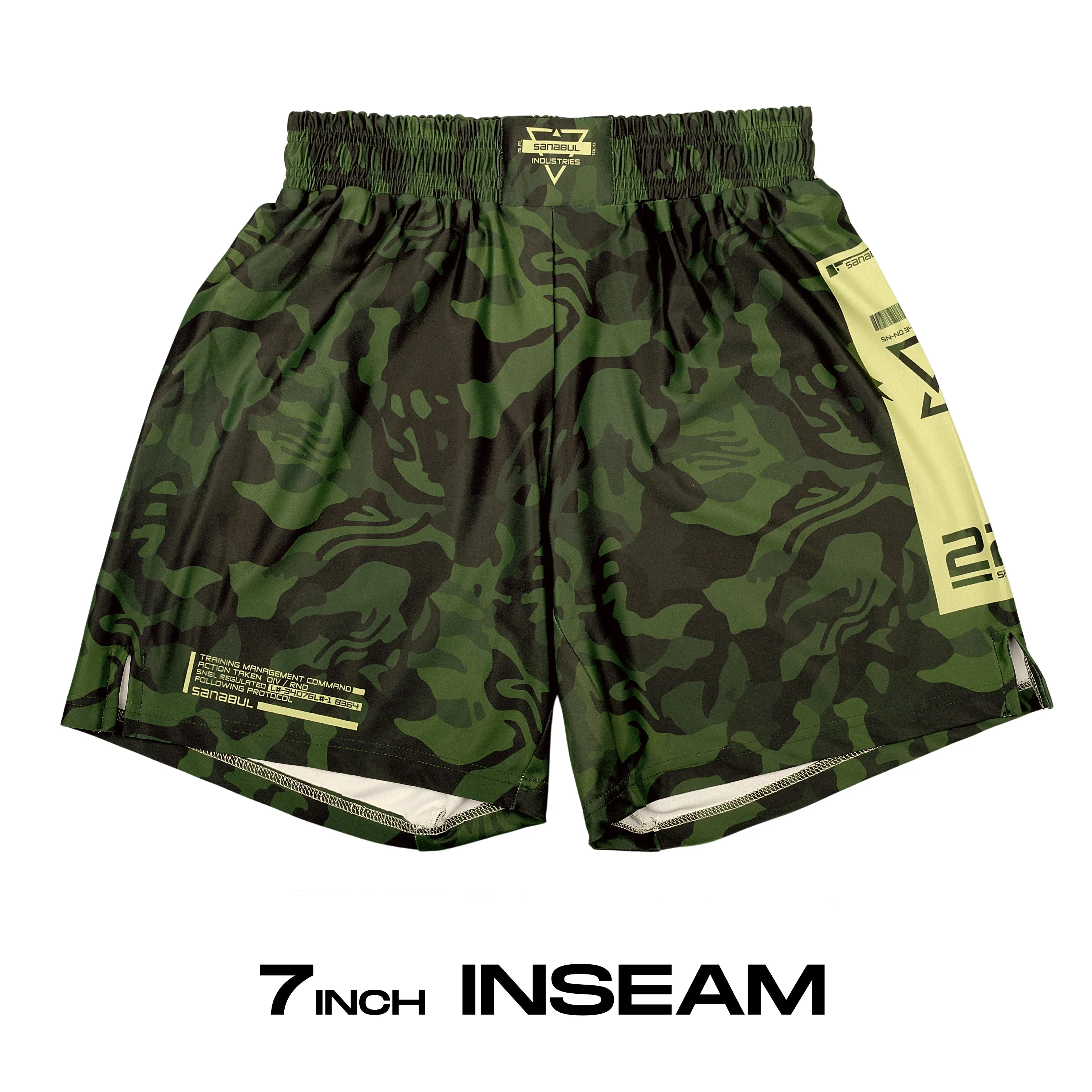 Camo MMA Training and BJJ Shorts