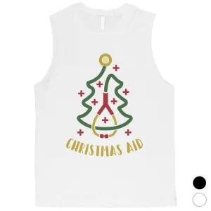 Christmas Medical Tree Mens Muscle Top