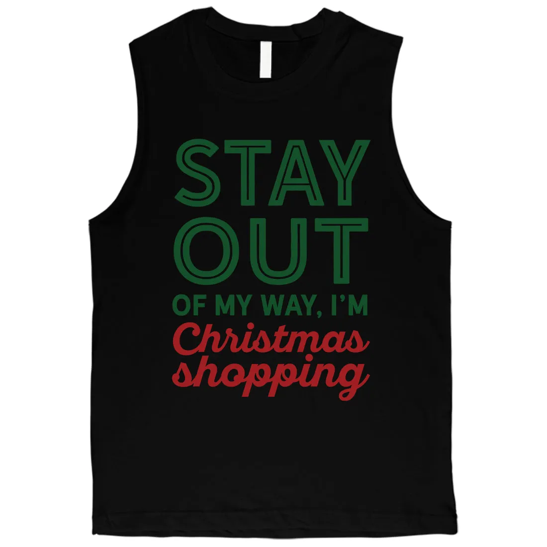 Christmas Shopping Mens Muscle Top