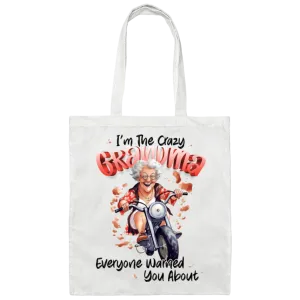 Crazy Grandma Tote Bag