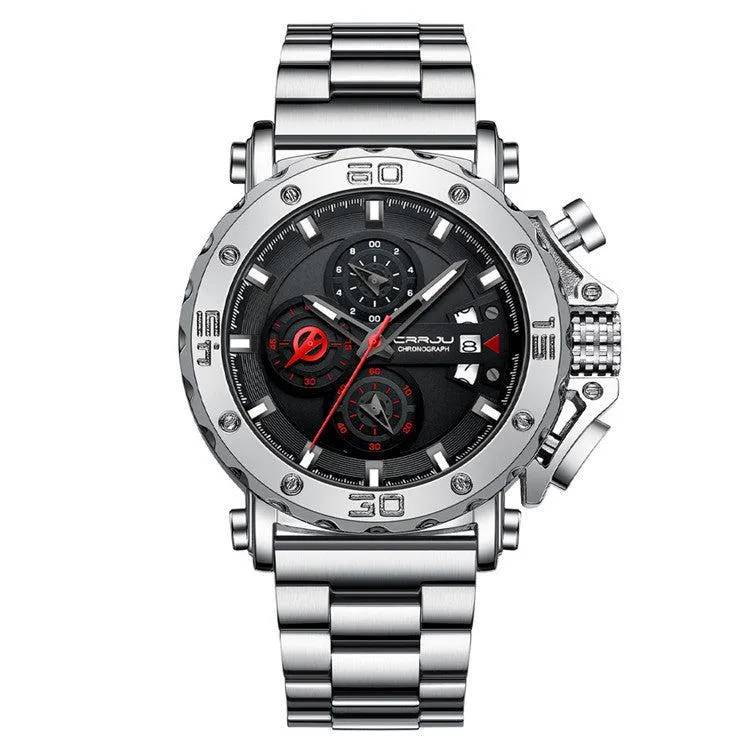 CRRJU Stainless Steel Quartz Watch For Men 2294