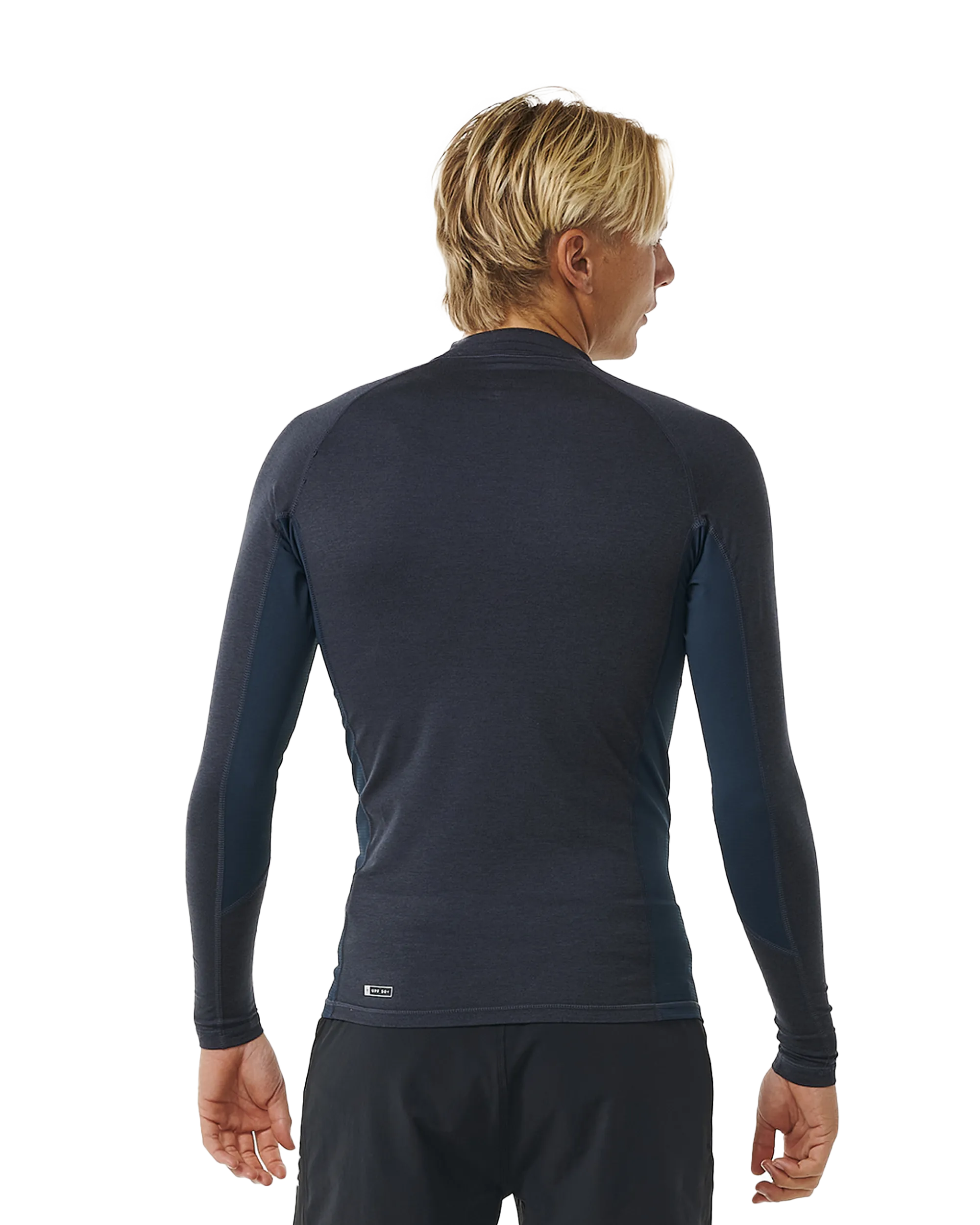 Dawn Patrol UPF Performance Long Sleeve Rash Vest in Navy Marle