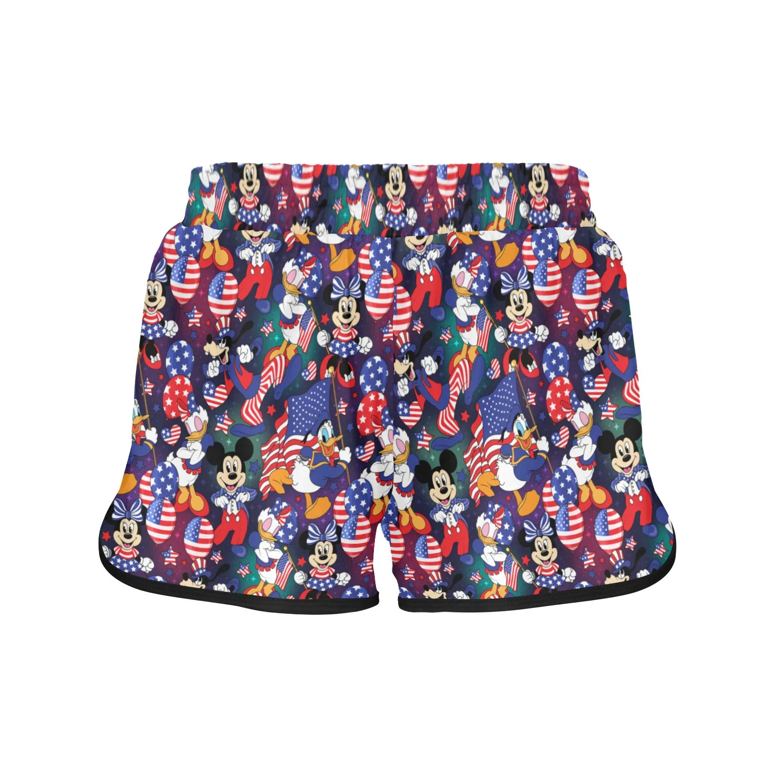 Disney America Women's Athletic Sports Shorts