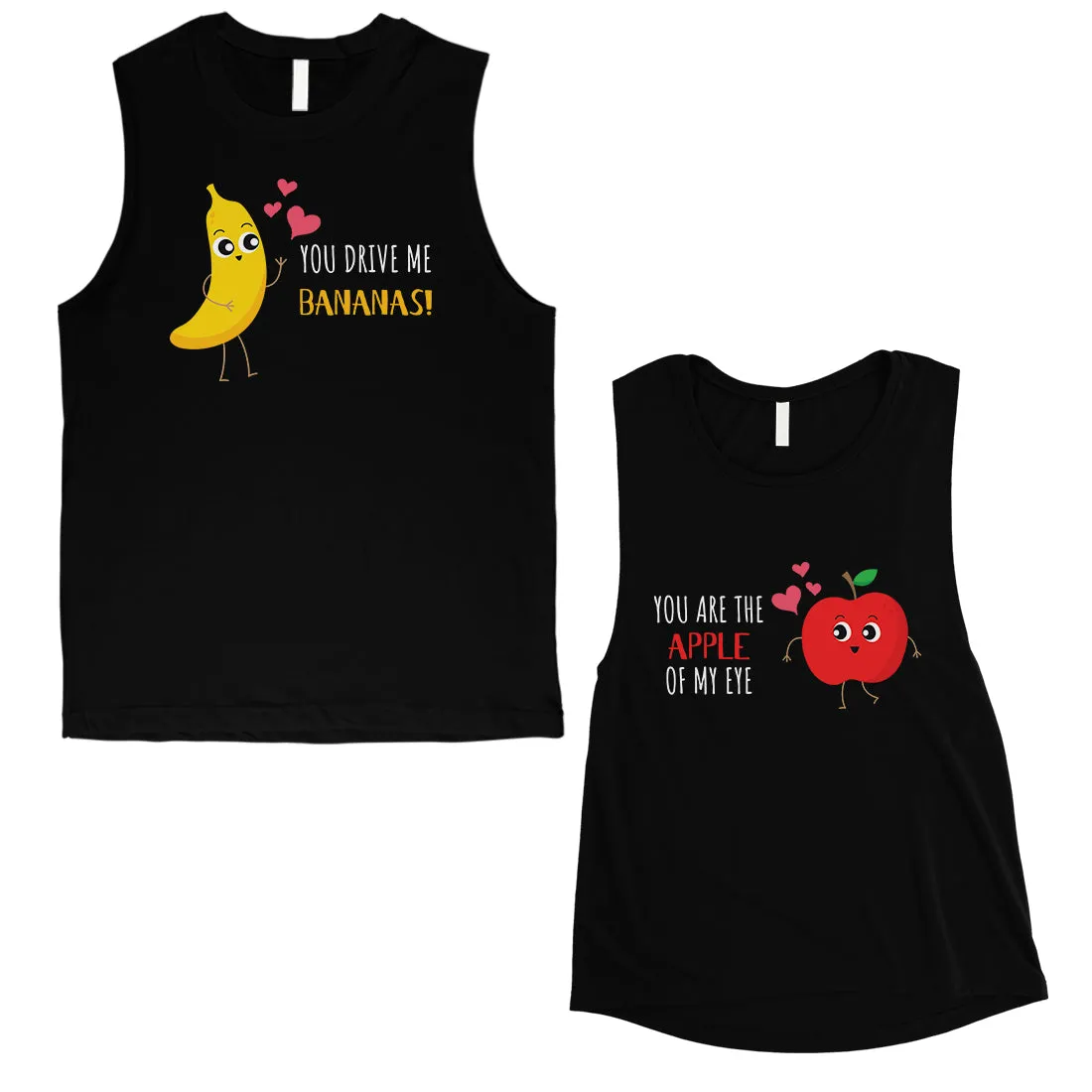 Drive Me Bananas Couples Muscle Tank Tops Cute Anniversary Gift