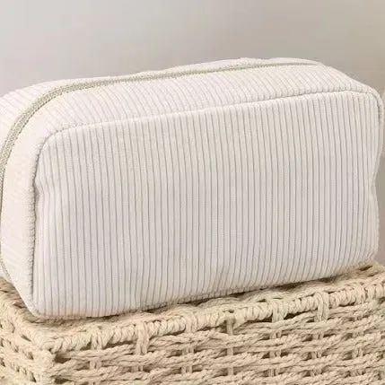 Fashion Corduroy Storage Cosmetic Bag