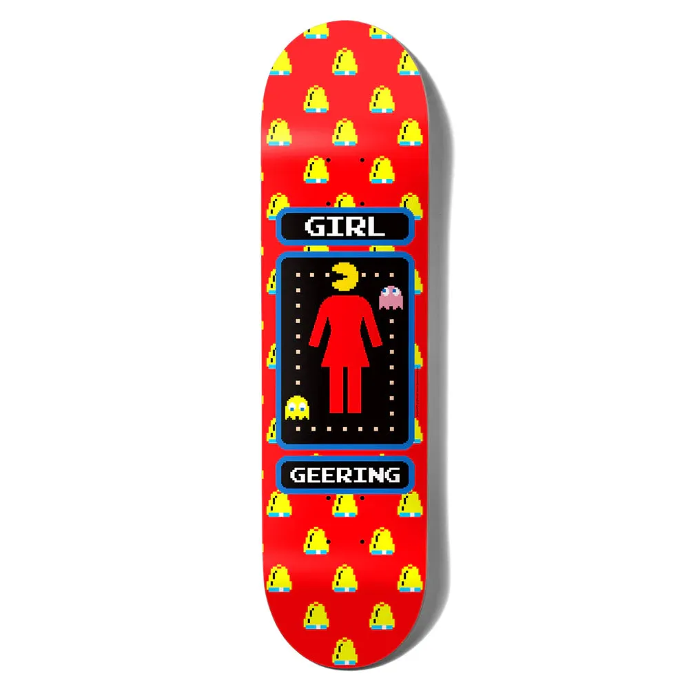 Girl Geering Pac-Man Skateboard Deck - 8.0"