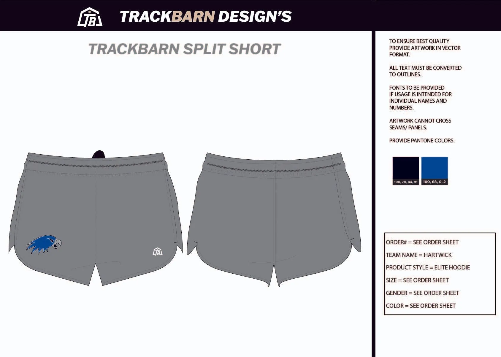 Hartwick-- Mens Split Track Short