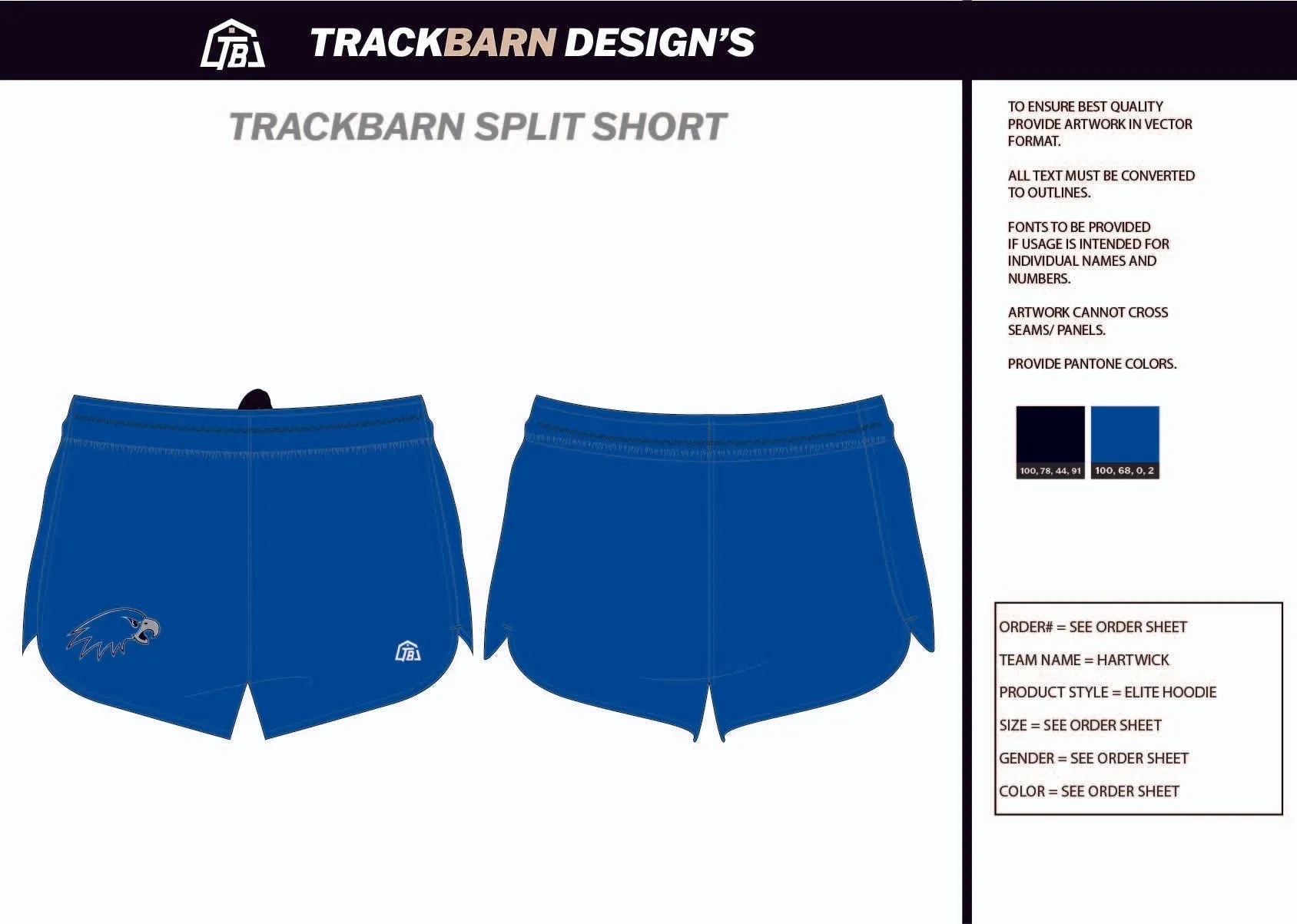 Hartwick-- Mens Split Track Short