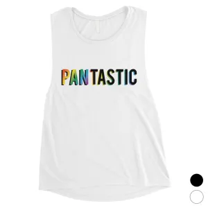 LGBT Pantastic Rainbow Womens Muscle Top