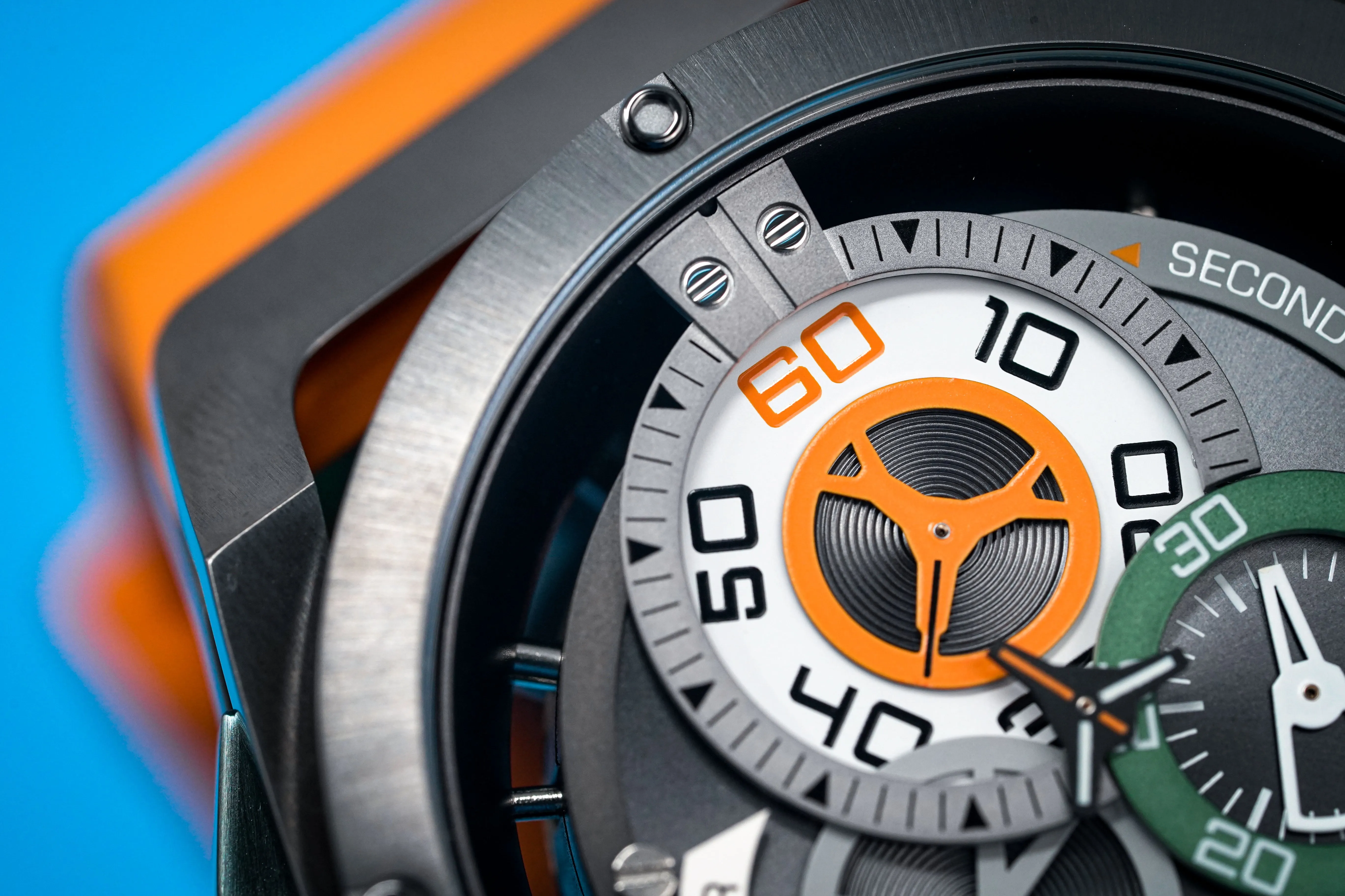 Mazzucato Reversible Watch RIM Orange