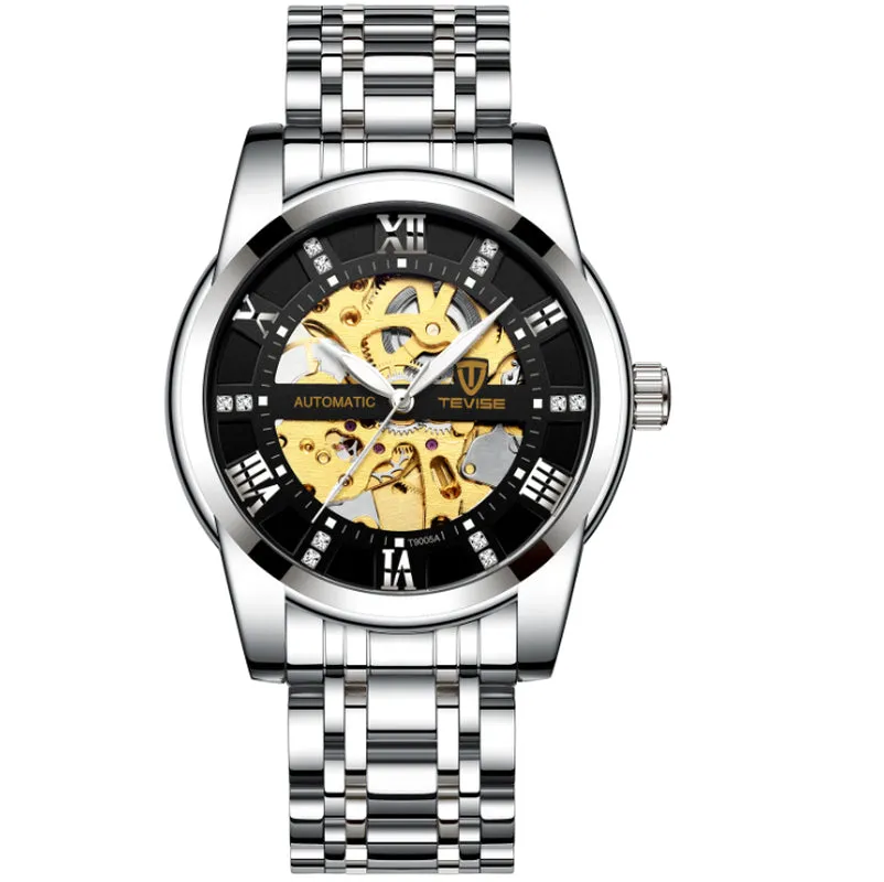 Men''S Fashion Watch Fashion Automatic Mechanical Watch Hollow Watch Watch Waterproof Men''S Watch