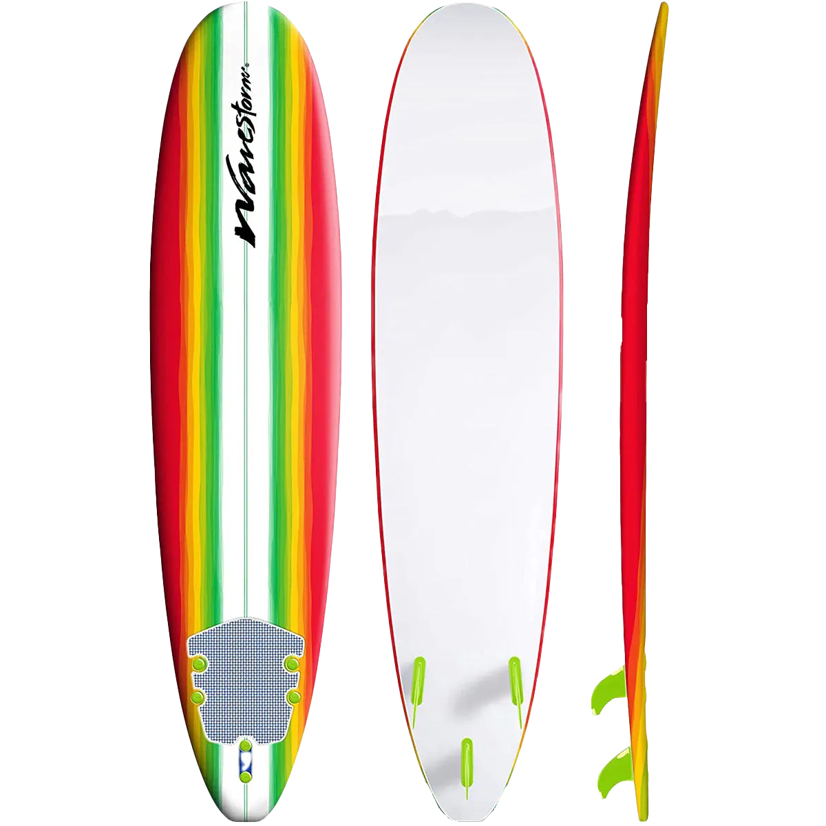 Men's Wetsuit, Surfboard, and Rack Package