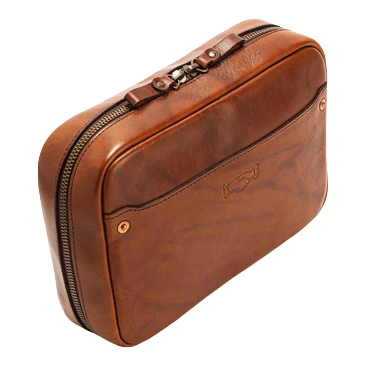 Mission Mercantile Heritage Leather "Doc" Electronics Organizer/Toiletry Kit