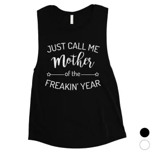 Mother Of The Year Womens Cute Muscle Tank Top Best Mom Gift Ideas