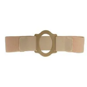 Nu-Comfort 2" Wide Beige Support Belt 3-1/8" I.D. Ring Plate 32"-35" Waist Medium, Latex-Free