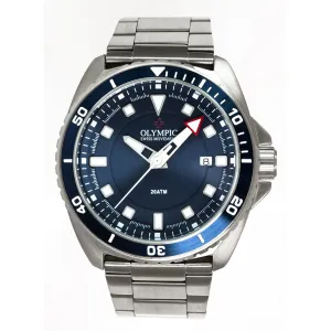 Olympic 200m Divers Steel Strap Watch - Classic Blue