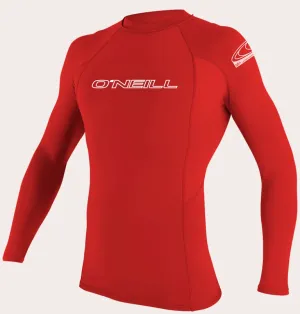 O'neill Basic UPF 50  L/S Rash Guard Red