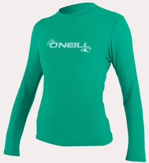 O'neill Women's Basic UPF 50  L/S Sun Shirt Seaglass