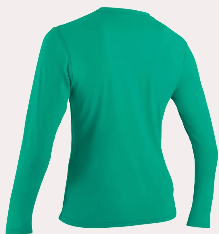 O'neill Women's Basic UPF 50  L/S Sun Shirt Seaglass