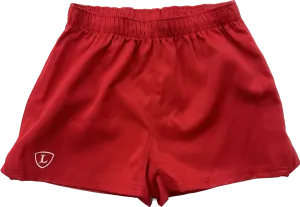 Red Rugby Shorts Senior