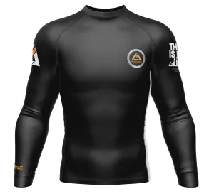 Rilion Gracie Long Sleeve Ranked Rashguard Black