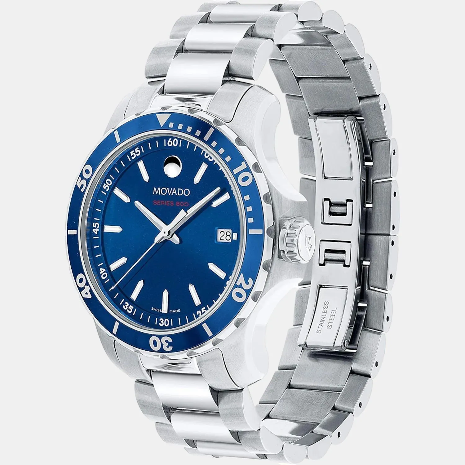 Series 800 Men's Blue Dial Analog Stainless Steel Watch 2600137