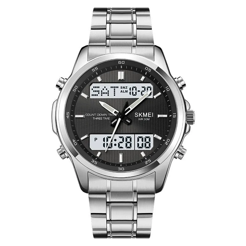 Skmei Analog Digital Multifunction Steel watch For Men 2049 Original