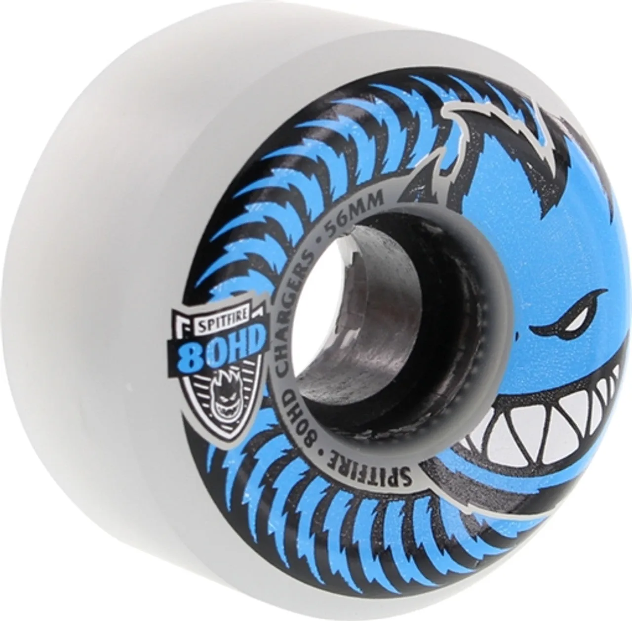 Spitfire Wheels 80HD Charger Conical 56mm - Clear/Blue (Set of 4)