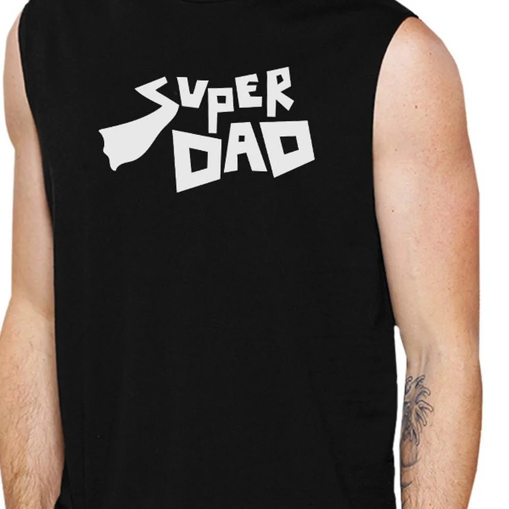 Super Dad Men's Funny Graphic Muscle Top Best Dad