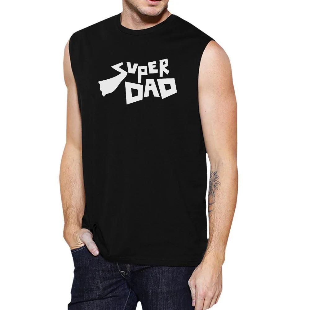 Super Dad Men's Funny Graphic Muscle Top Best Dad