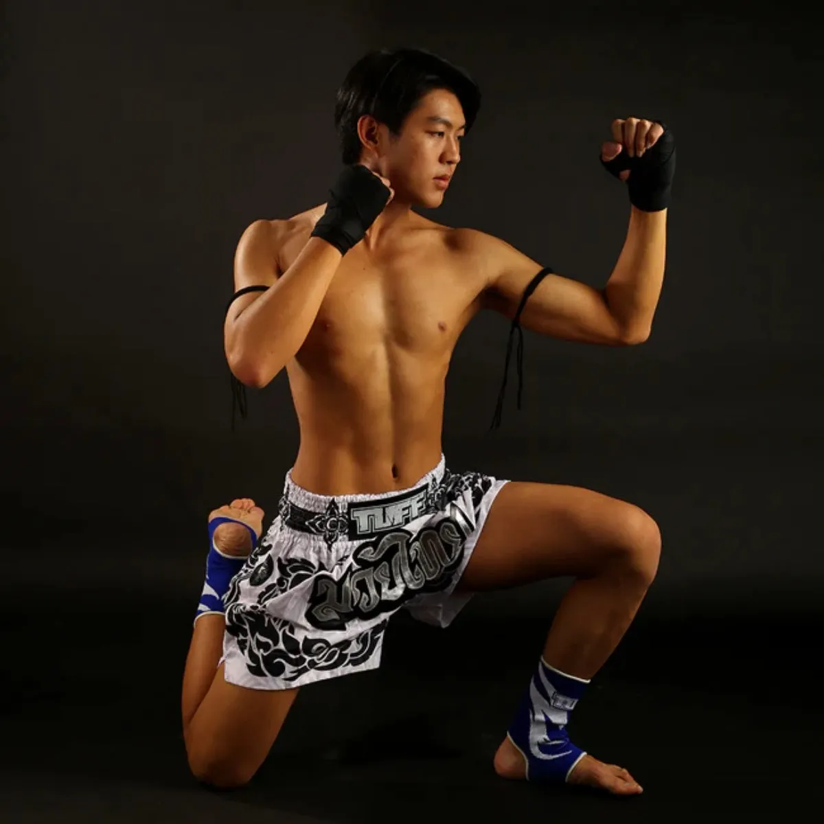 TUFF Sport MS631 The Great Hongsa Muay Thai Shorts White